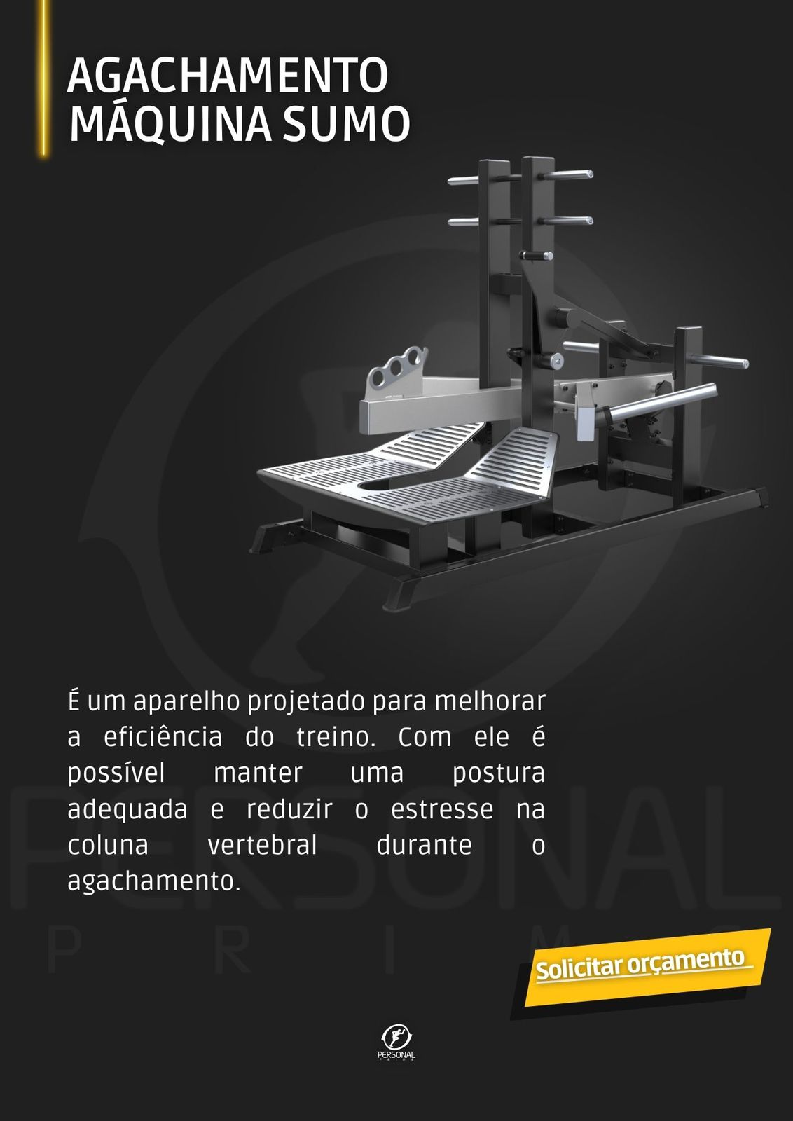 Agachamento Sumô Máquina Premium