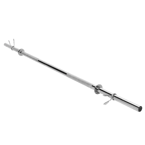 Barra Reta 1,80m Cromada, Maciça c/ Presilhas