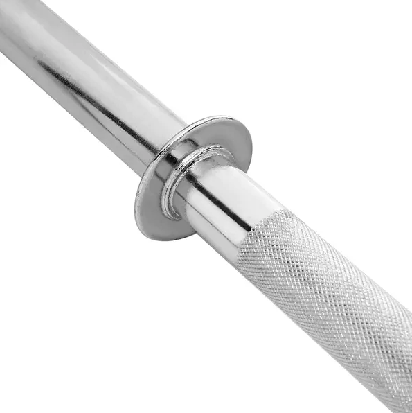 Barra Reta 1,80m Cromada, Maciça c/ Presilhas