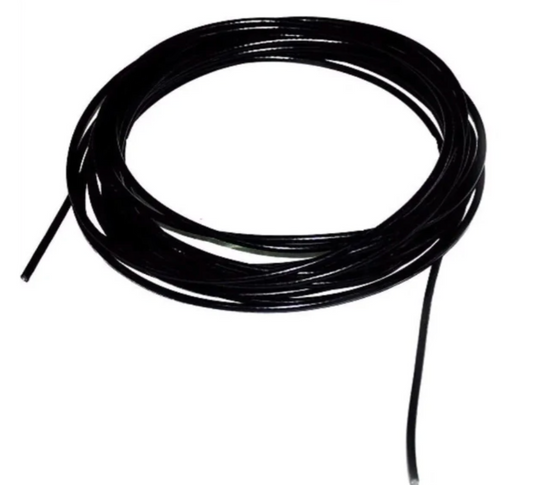 Cabo de Aço preto com alma de Nylon (metro)