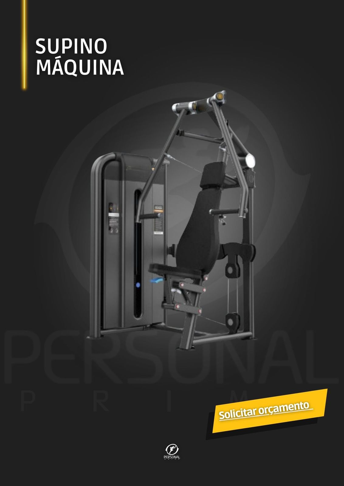 Supino Máquina Premium 110kg e 140kg